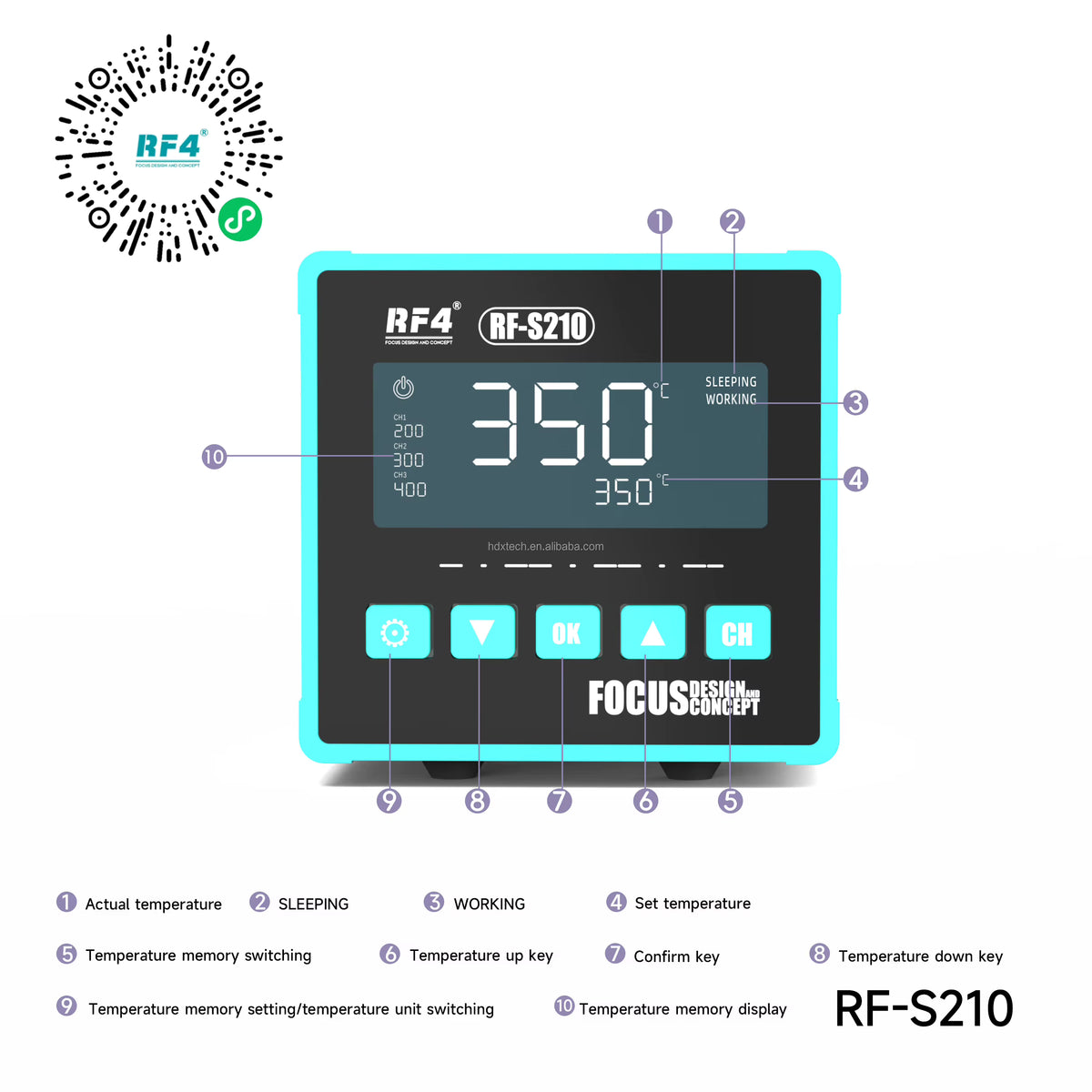 Estación de soldar RF4 S-210 – imagen 3