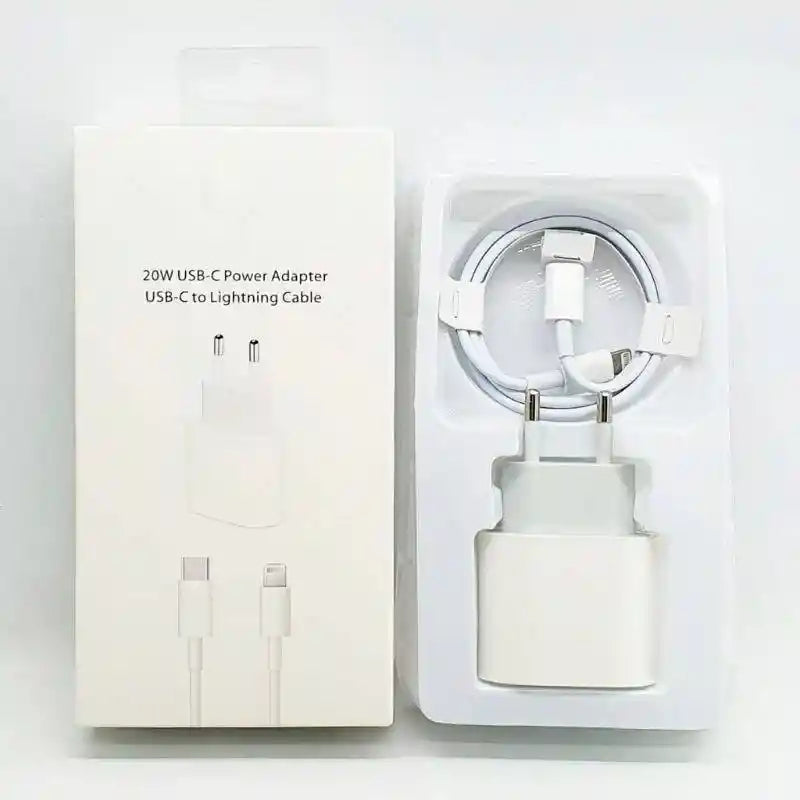 CARGADOR COMPATIBLE CON IPHONE 20W CON CABLE
