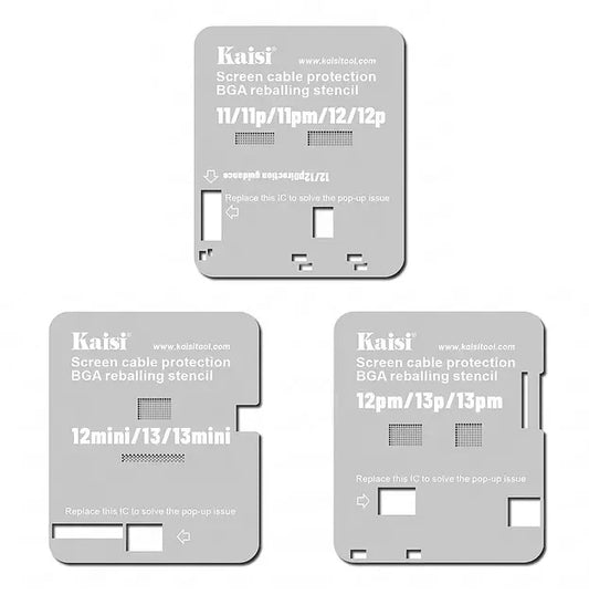STENCIL KAISI SERIE 12PM/13P/13PM REBALLING AL IC DE PANTALLA