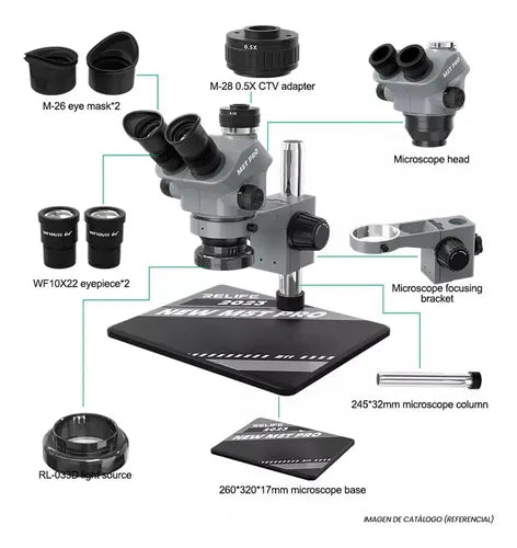 MICROSCOPIO TRINOCULAR RELIFE RL-M5T PRO B11 GREY BLACK