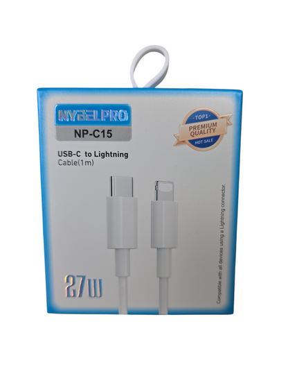 CABLE IPHONE TIPO C A LIGHTING 20W NYBELPRO