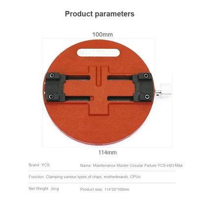 SOPORTE CIRCULAR UNIVERSAL PARA SOLDADURA DE PLACA BASE YCS H03