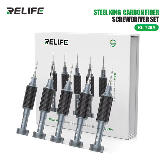 SET DESTORNILLADOR ACERO/FIBRA DE CARBONO RELIFE RL-729A