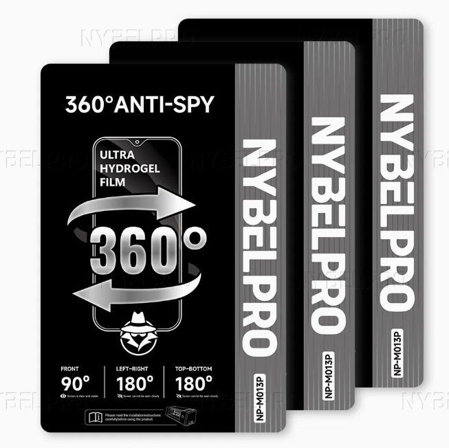 LAMINAS HIDROGEL 360° ANTI-SPY TPU NP-M013P 50 PCS