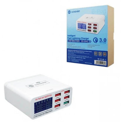CARGADOR / TESTER MULTIPUERTOS SUNSHINE SS-304Q